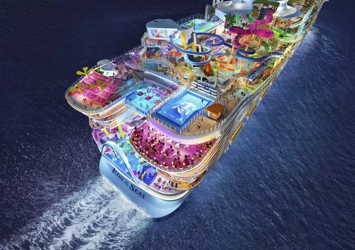 Icon of the Seas – aerial